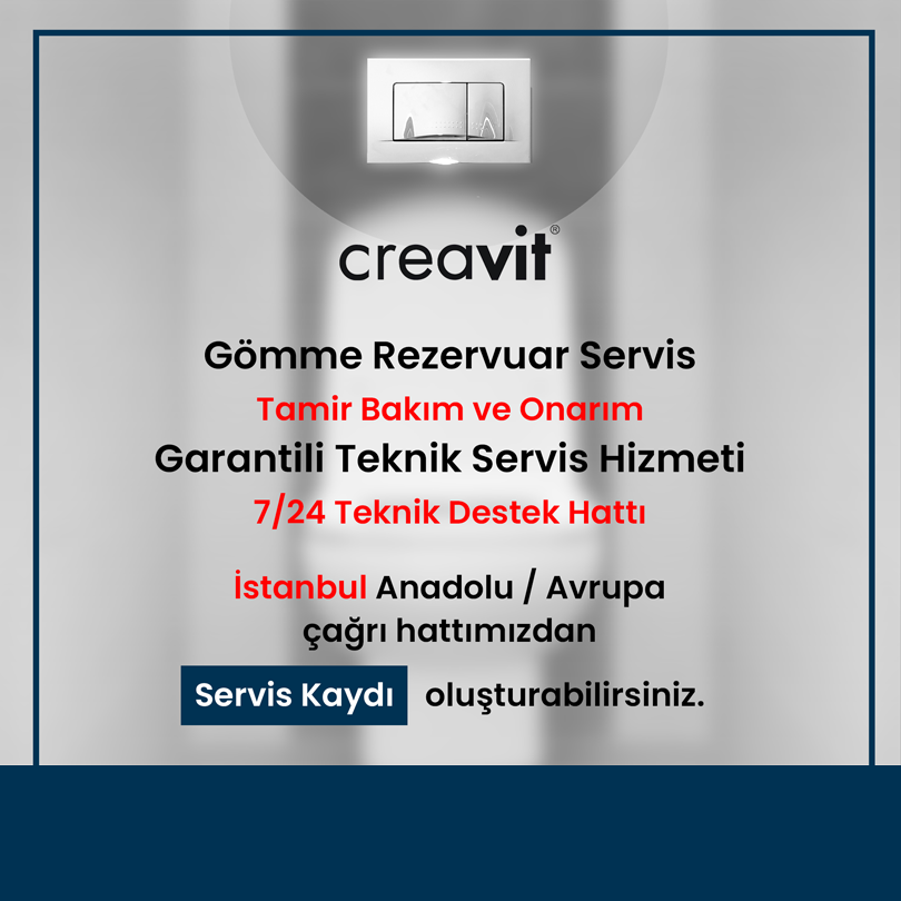 Creavit Gömme Rezervuar Servisi