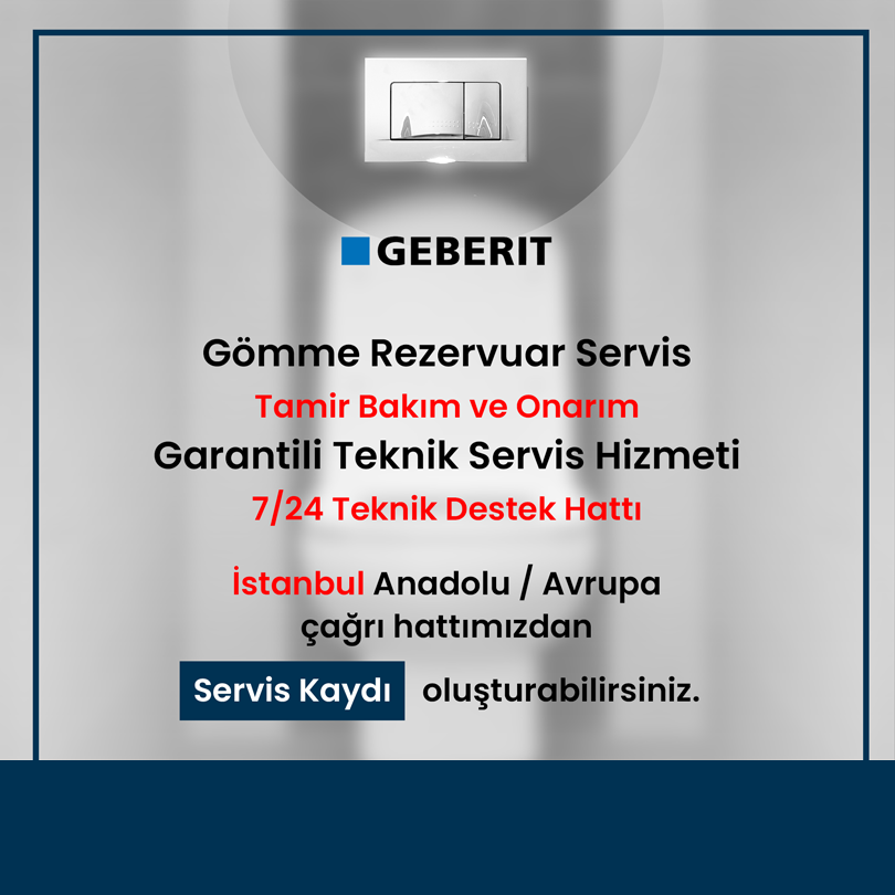 Geberit Gömme Rezervuar Servisi