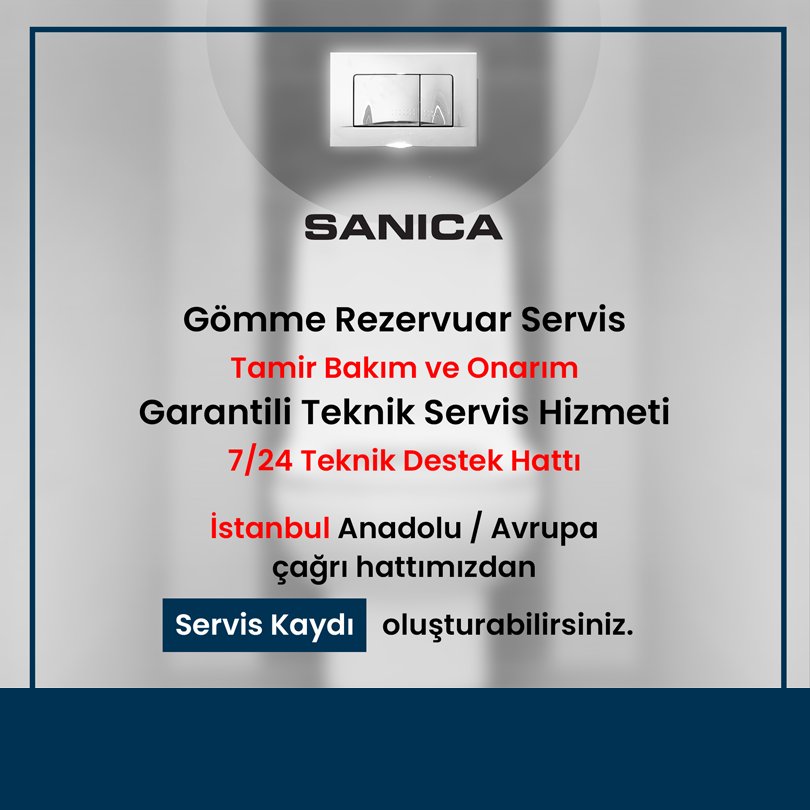 Sanica Gömme Rezervuar Servisi